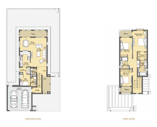 Floor plan - Villa 1 -  La Quinta  - etamea.com